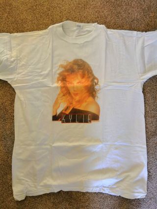 Kylie Minogue T Shirt Vintage Collector Item Heat Vinyl Transfer Print 80s Retro