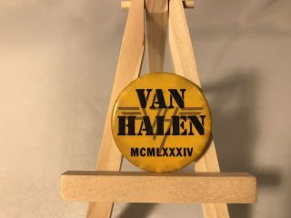 Van Halen 1984 Button Vintage Heavy Metal Vintage Collectible