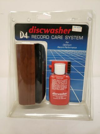 Vintage Discwasher D4,  Record Care System Set Complete Brush Pad Cleaner