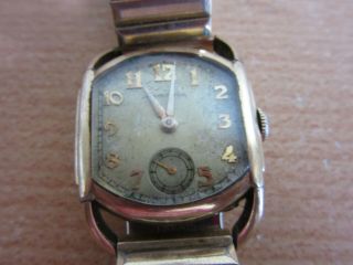 Vintage Hamilton 10k Gold Filled Mens Wrist Watch 17j Runs