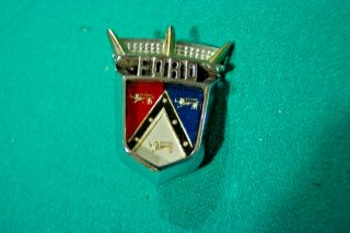 Vintage Oem 1955 - 1956 Ford Fairlane & Crown Vic Trunk Decklid Crest Emblem Medal