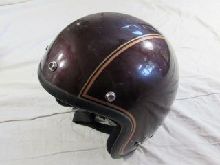 Vtg 80s 1981 Hondaline Interstate By Shoei Japan Motorcycle Helmet Sz S 70s Rare