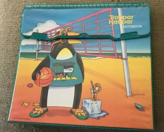 Vintage 1992 Mead Trapper Keeper Notebook Antarctica Crew Penguin 3 Rings