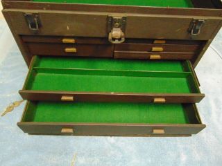 Vintage Kennedy Kits 7 Drawer Machinist Chest Tool Box with 2 Keys 6