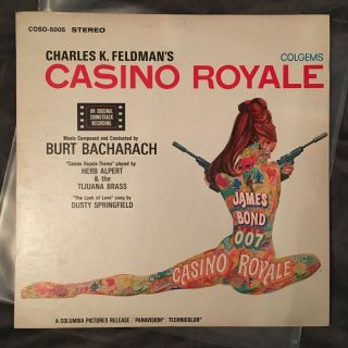 Vintage Casino Royale James Bond 007 Vinyl Soundtrack Coso - 5005