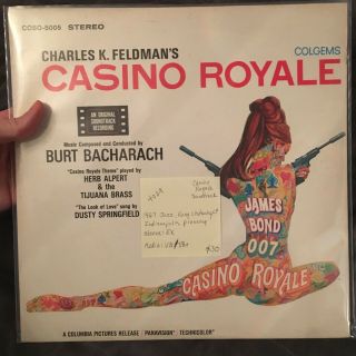 Vintage Casino Royale James Bond 007 Vinyl Soundtrack COSO - 5005 4