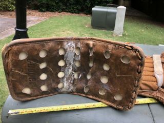 Vintage Cooper Leather Ice Hockey Goalie Pads,  Blocker And Glove 8