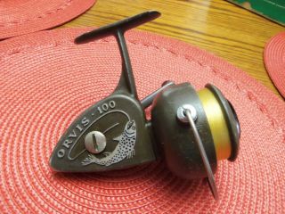 Vintage Orvis 100 A Spinning Fishing Reel - Made In Italy