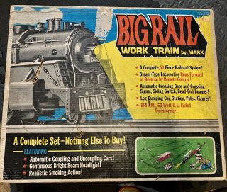 Vintage Marx Big Rail Work Train Set Runs
