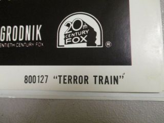 Vintage 1 Sheet 27x41 Movie Poster Terror Train 1980 Jaime Lee Curtis HORROR 2