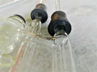 Lab Glassware with Stopcocks Vintage BETZ Double Measuring tubes Chemist Estate 8