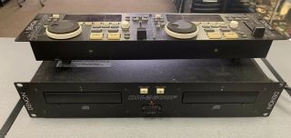 Vintage Denon Dn - 2600f Dual Cd Player & Rc - 46 Remote Control
