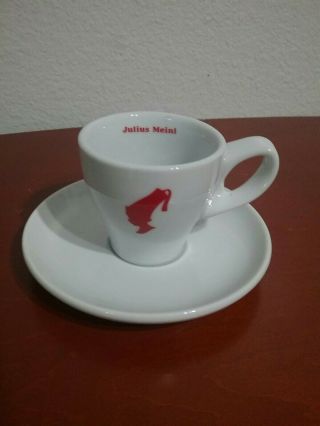 Vintage Julius Meinl Red Logo Austria Espresso Coffee Cup Saucer Set