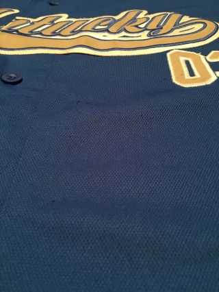 Vintage Authentic Starter Kentucky Wildcats Baseball Jerseys Mens XL Blue 03 4