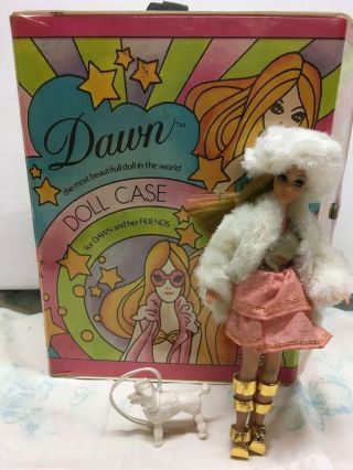 1970 Dawn Dolls Vintage with Case and Extra Clothes 2