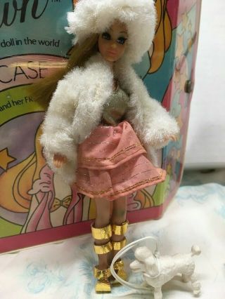 1970 Dawn Dolls Vintage with Case and Extra Clothes 4