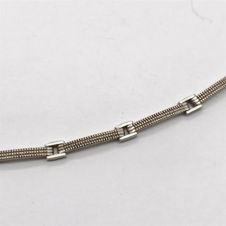 Vintage Solid Silver Sterling Well Made Bar Ingot Style Ladies Bangle Bracelet