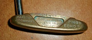 Golf Clubs Vintage Putter Ping Echo 2 Bronze 35 1/2 "
