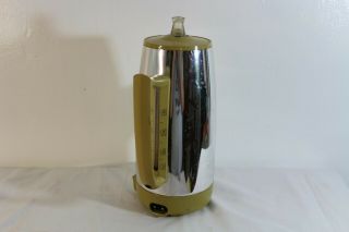 Vintage GE General Electric PERCOLATOR Coffee Pot - 9 Cup Harvest Gold - 7
