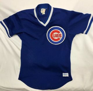 Vintage 80s 90s Majestic Chicago Cubs Pullover Jersey Mens Sz Medium