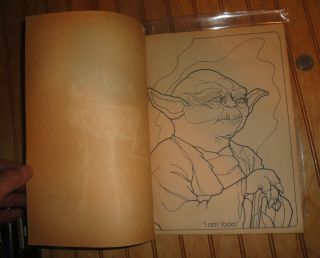 Vintage Star Wars The Empire Strikes Back YODA Coloring Book 1982 Kenner 2