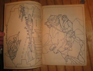Vintage Star Wars The Empire Strikes Back YODA Coloring Book 1982 Kenner 3