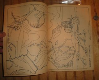 Vintage Star Wars The Empire Strikes Back YODA Coloring Book 1982 Kenner 4
