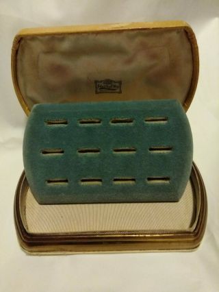 Vintage John & Geo H Bliss Jewelry 12 Ring Display Box