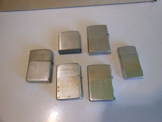 5 Vintage Zippo Lighters with A Zippo Advertising Measuring Tape 2