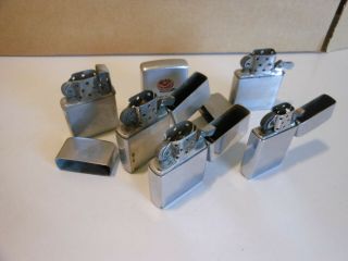 5 Vintage Zippo Lighters with A Zippo Advertising Measuring Tape 3