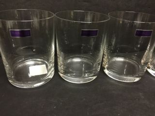 4 WATERFORD MARQUIS VINTAGE DOUBLE OLD FASHIONED TUMBLERS 4 1/4 