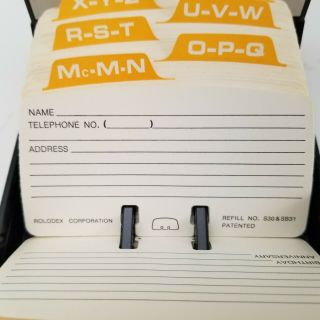 Rolodex Petite S310 - C Flip Top Address Telephone File Vintage Smokey Gray 3