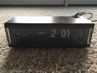 Vintage Copal Model 229 Flip Digital Clock With Alarm & Day Of Week