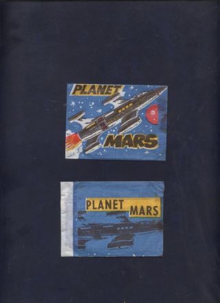 Planet Mars Rare Vintage Card Wrapper Monty Gum