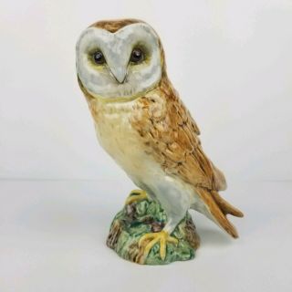 Vintage Beswick Owl Figurine England 1046 Porcelain 7in