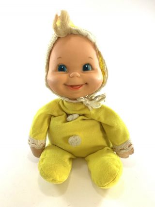 Vintage 1970 Mattel Baby Beans Doll Yellow Outfit