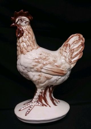 Vintage Pennsbury Pottery Large Hen Chicken Figurine 10 3/4 "