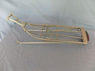Vintage Rat Trap Style Schwinn Rear Rack With Reflector Road Bicycle Cast Metal