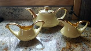 Tea Set,  1950s Vintage & Gorgeous With 22k Gold Gild Trim.