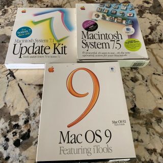 System 7.  1,  7.  5 And Os9 Operating Systems For Apple Macintosh Vintage Computers