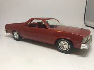 Vintage Dealer Promo Mpc 1980 Chevy El Camino Red All