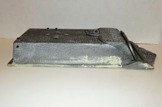 VINTAGE ORNATE CAST HAMMERED METAL MAILBOX ANTIQUE WALL MOUNTED LOCKABLE MAIL 5