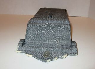 VINTAGE ORNATE CAST HAMMERED METAL MAILBOX ANTIQUE WALL MOUNTED LOCKABLE MAIL 6