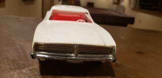 Rare Vintage Processed Plastics 1969 Dodge Charger Car White red General Lee 4