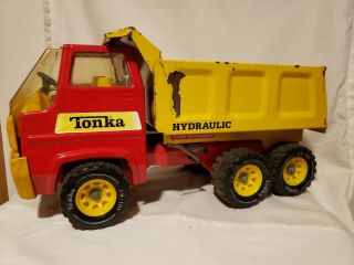 Vintage Tonka Cab Over Dump Truck Pressed Steel Toy Hydraulic 3
