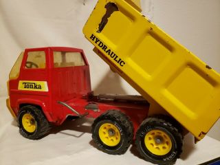 Vintage Tonka Cab Over Dump Truck Pressed Steel Toy Hydraulic 5