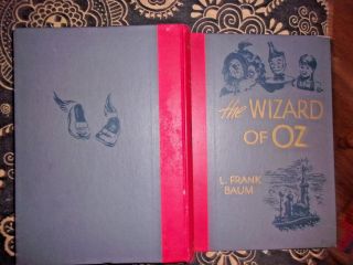 Old Vintage Antique Set Wizard Of Oz Book Collectible Frank Baum 1944 Hard Cove