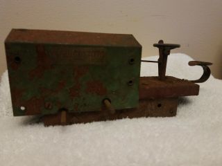 Vintage Antique Structo Bulldozer Dozer Tractor Steel Wind Up Farm Toy Early