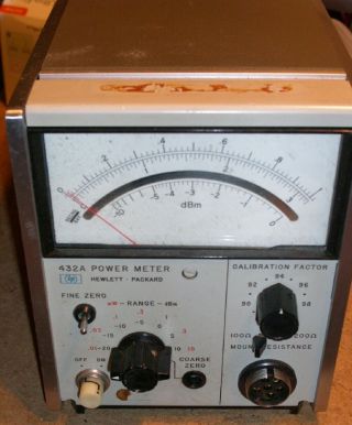 Vintage Hewlett - Packard Model 432a Power Meter
