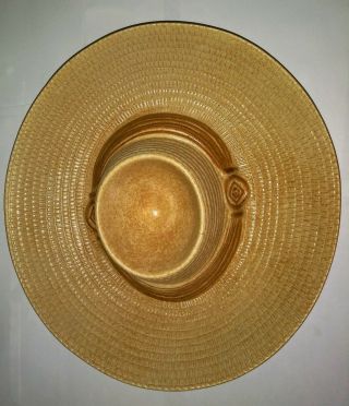 Vtg Treasure Craft Pottery Chip Dip Salsa Sombrero Hat Serving Bowl,  Made In Usa